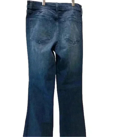 - Tory Burch Classic Mid Rise Boot Cut Jeans,  Size 27​​​​​​​​ Pre-Owned. - Picture 4 of 7